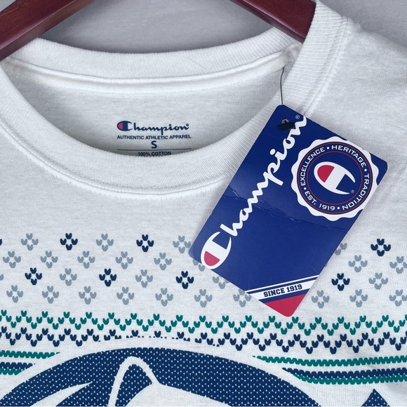 Champion Penn State Nittany Lions Long Sleeve T-Shirt Womens Small White NWT - Picture 4 of 9